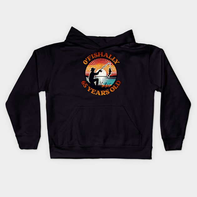 O'Fishally 65 Years Old Kids Hoodie by BankaiChu